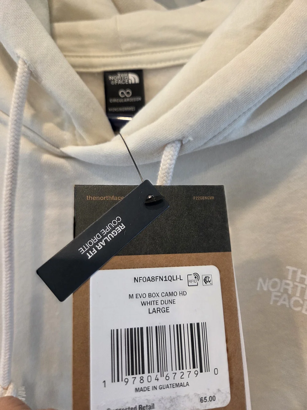 The North Face Men's Light Beige Pullover Hoodie